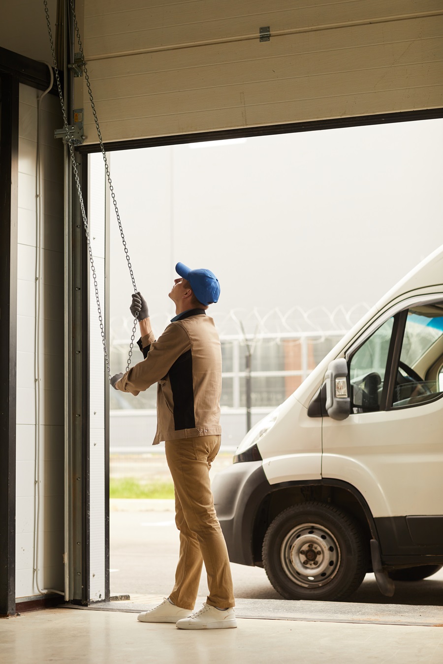 Manual worker working in warehouse